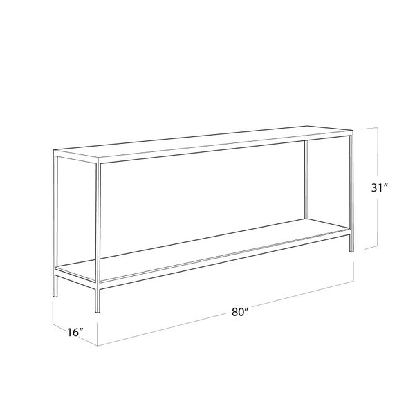 Herringbone Console Table